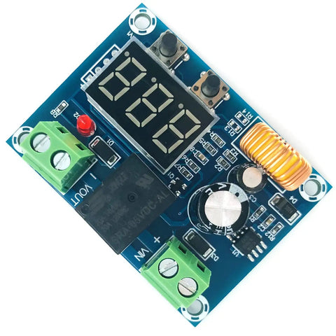 Heavy Duty 12 To 36 Volt Low Voltage Protector For Lithium Batteries No Hassle Auto Cut Off Switch With Crisp Digital Readout And Tight Voltage Control Pack Of Two, electronic control unit with digital display.