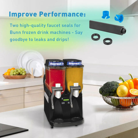 Ultra-2 Auger Shaft Seal Kit With Tool For Slush Machine Maintenance Replacement Parts Efficiently Keeps Your Frozen Treats Smooth And Leak Free Easy Install Durable Seals on Bunn frozen drink machine