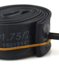 Coiled 20 inch bike tube with Schrader valve, labeled 20x1.75/2, not matching Two Pack 16 Inch Bike Tubes product description.