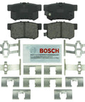 Blue Ceramic Disc Brake Pad Set With Hardware For Acura, Honda, And Suzuki Rear Applications, Quiet Stops