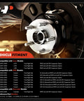 Front Right Wheel Bearing and Hub Assembly with ABS for Chevrolet Colorado 2004-2008, GMC Canyon 2004-2008