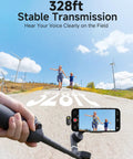 Pocket Size Wireless Lavalier Microphone With AI Voice Filter MFi Certified And Noise Cancellation For Iphone And Android