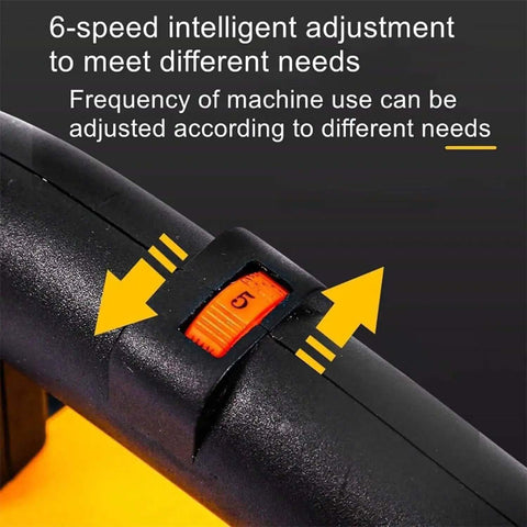 Close-up of the 6-speed adjustment dial on the Job Site Beast Heavy Duty Electric Floor Grinder With Four Diamond Discs.