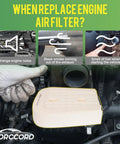 Image showing when to replace an engine air filter with strange noise, black smoke, fuel smell. Engine Air Filter For Porsche Cayenne 2019-2026 Macan 2024 Audi Q8 2019-2026 RS Q8 SQ7 SQ8 2020-2026 2.9L 3.0L 4.0L Beefy Drop In Replacement 4M0133843E Car Accessories.