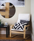 Three Sixteenth Inch Plastic Hole Plugs in use on furniture, shown in a close-up of a chair, ideal for shelf peg cover, 300 Piece Set