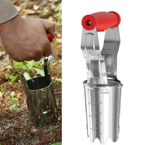 Bulb Planter With Depth Markers Automatic Soil Release Transplanter For Planting Tulips Daffodils Dahlias And More Easy No Sweat Gardening Tool That Makes Digging And Replanting A Breeze