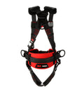 Construction Style Positioning Harness P200 With Fixed D-Ring Black X-Large 1 Each Case visible front view