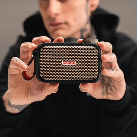 Ultra Portable 5W Smart Guitar Amp With Bluetooth Speaker Headphone Amp And Mobile App For Electric Acoustic Or Bass