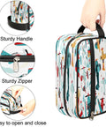 Cartoon Colorful Airplane Makeup Bag Travel Toiletry Kit Durable Dopp Kit Portable Cosmetic Wash Bag Pouch For Women And Men