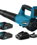 Cordless Leaf Blower With Two Batteries And Charger, 2-Speed Lightweight No-Hassle Tool for Blowing Leaves, Lawn Care