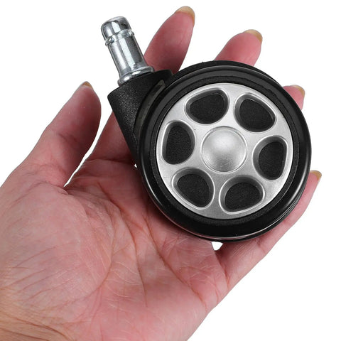Badass Heavy Duty Office Chair Casters With Slamdown Lock Brakes And Buttery Smooth Rollin Swivel Wheels Built For Gaming Desks And Hardwood Floors Straight Up Durable Five Pack