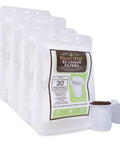 EZ Carafe Disposable Paper Filters With Patented Top Lid For Keurig 2.0 K Carafe Reusable Coffee Pods 4 Pack displayed in packaging