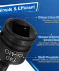 Close-up of T40 1/2-inch drive Torx bit socket made from Cr-Mo steel for power drill drivers, highlighting features like durability.