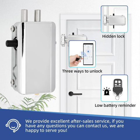 Plug And Play Smart Deadbolt Lock With Four Remote Fobs And Smartphone App For Lightning Fast Keyless Entry No Sweat Setup For Effortless Daily Home Security