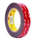 Heavy Duty VHB Tape 5952 Black Double Sided Mounting Tape With Acrylic Foam Core, 2.5cm By 15ft, red liner showing, 3 in core