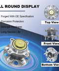 512544 Rear Wheel Bearing And Hub Assembly For Honda Accord 2013 2014 2015 2018 2019 2020 And Acura TLX 2015 2016 2017 2018 2019 2020 5 Lug Pattern Direct Fit Replacement For Easy Install And Long Lasting Performance
