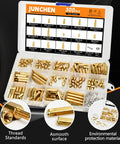 Rock Solid M2.5 Hex Brass Standoff Spacers Nuts Screws Kit 300 Pcs Male Female Thread Mount For Motherboard Computer Builds And Circuit Boards Built To Last in organized box.