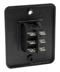 Close-up of 40 Amp Power RV Awning Interior Switch Kit And Plate No Fuss Push Button Extend And Retract Universal Fit