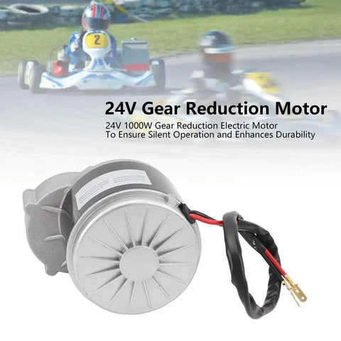 24V 1000W Electric Motor With Gear Reduction For Tricycles And Go Karts Easy Install Quiet Operation Aluminum Housing Copper Rotor Powerful Magnets Torque Monster Performance motor with wiring