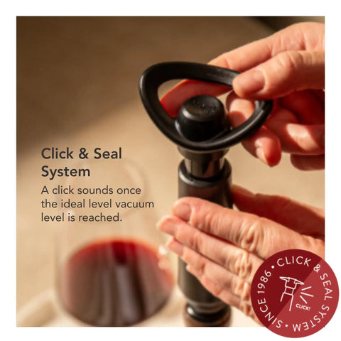 Wine Saver Vacuum Pump With Two Stoppers Airtight Seal Keeps Red Or White Wine Fresh Up To 10 Days Click Indicator For Perfect Seal