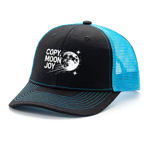 Dope Mens Trucker Cap Lake Blue Vintage Style Adjustable Buckle One Size Fits Most Breathable Mesh Back For Running Hiking