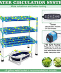Water circulation system for Hydroponics Growing System Kit With 108 Plant Sites For Vegetables Flowers Fruits And Herbs