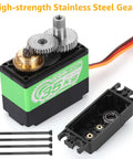High Torque Coreless Servo With Metal Gear And Stainless Steel Gears 35Kg Torque Fast Steering 0.14 To 0.22 Seconds Per 60 Degrees
