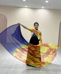 Grab These Awesome Worship Flags For Dance With Soft Chiffon Fabric And Flexible Rods, showcasing fluid movement in a dance performance.