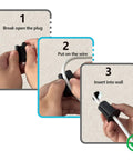 Step-by-step installation of Heavy Duty One Inch Wall Grommet Cable Pass Through Kit For Starlink Routers And Ethernet Adapters.