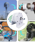 Gearless Direct Drive 10000W Wind Turbine Generator PMG 12V 24V 48V 500 RPM With Controller for AC DC Power in various setups
