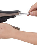 Heavy Duty 45 Sheet Plier Stapler With Comfort Grip Jam Free Operation Reduced Effort Drive Heat Treated Steel Construction in use