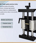 Smooth As Butter Precision Manual Linear Stage Actuator With 100mm Stroke Sliding Table Handwheel Ball Screw Z Axis Linear Rail Guide Killer Fit For Diy Cnc Router Mechanical Positioning Mods, high-quality aluminum alloy construction.