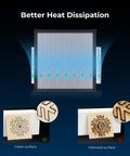 Front view of Creality aluminum honeycomb laser bed, 500x500mm, for laser engraver