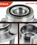 Close-up view of Rear Wheel Bearing And Hub Assembly 4-Lug Fit Ford Escort 1991-2003 Mazda Protege 1990-2003 MX-3 1992-1996 323 1989-1995 Drop-In Replacement With Bearings Easy Install
