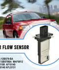 Ford Mass Air Flow Sensor MAF Replacement For Ford Escape Expedition Explorer F150 F250 F350 Lincoln MKX MKZ Navigator Town Car Mercury Mariner Mountaineer Replaces 3L3Z 12B579 BA MAF0012 shown next to vehicle