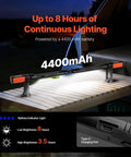 Cordless Mechanic Work Bar With Magnetic Base, 1450 Lumens Ultra Bright LED Underhood Light on wooden table