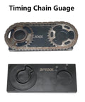 Double Vanos Twin Camshaft Alignment Timing Locking Tool Kit For BMW M52 M52TU M54 M56 Engines, timing chain gauge visible