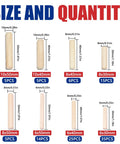 Fluted Wood Dowels Kit Pack Of 110 For Furniture Woodworking And DIY Projects A Handy Pro Grade Set With Three Diameters