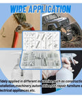 Heavy Duty 200 Pcs Spring Assortment Kit With 20 Size Galvanized Compression Springs For Home Repairs Furniture Fixes And Tough Mechanical Jobs Rust Proof Storage Case Included, assorted springs case