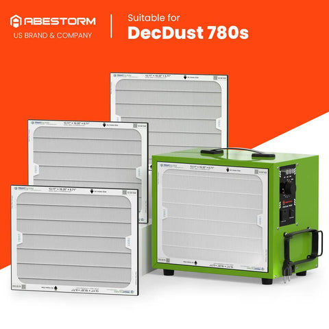 MERV 13 Filter For DecDust 780S Dust Collector 3 Pack with dust collector unit, strong dust capture, durable construction.