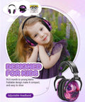 Child wearing Kids Ear Protection Earmuffs 2 Pack For Sensory Issues Adjustable Noise Reduction Muffs Safe Non Metal Design