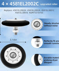 Universal Dryer Roller Kit For LG And Kenmore Models With Drum Roller Belt And Idler Pulley Replacement Fits 4581EL2002L