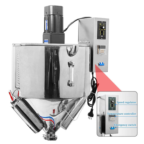 Heavy Duty Single Head Paste And Liquid Filling Machine With Heating Mixing Hopper and anti-drip piston, stainless steel construction.