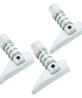 Heavy Duty Forklift Lock Pin Set With 3 Steel Pin For Fork Positioner And Metal Reinforced Base To Stop Drift And Keep Your Industrial Vehicle Stable During Heavy Loads Like A Boss, featuring three steel pins.