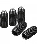 Ball Point Set Screws M12 X 25mm High Carbon Steel Hex Socket Grub Screws With Spring Ball Plunger 10 Pack