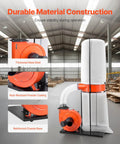 Beast 1100 CFM Dust Collector For Woodworking With 2.5 Micron Vortex Cone showcasing durable steel shell and rust-resistant coating.