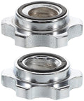 Stainless Steel Barbell Collars 2 Pack Portable No Slip Anti Skid Locks Universal Fit for Barbell and Dumbbell Weightlifting Equipment