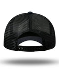 Back view of American Flag Trucker Hat Snapback For Men And Women Unisex Breathable Mesh Sides Adjustable Fit Casual Everyday Wear Cap