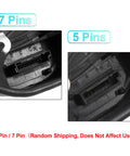5 Pin and 7 Pin connectors for Premium Rear Right Power Door Lock Actuator for BMW E60 E65 in electric assembly.