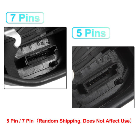 5 Pin and 7 Pin connectors for Premium Rear Right Power Door Lock Actuator for BMW E60 E65 in electric assembly.
